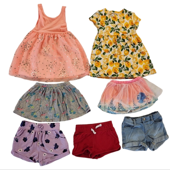Old Navy Bottoms Summer Shorts Skirt Dresses Bundle Toddler Girl